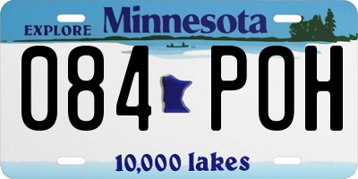 MN license plate 084POH