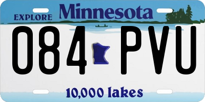 MN license plate 084PVU