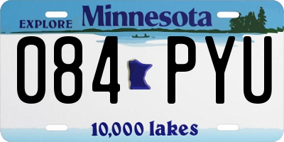 MN license plate 084PYU