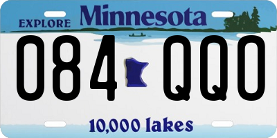 MN license plate 084QQO