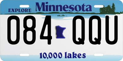 MN license plate 084QQU
