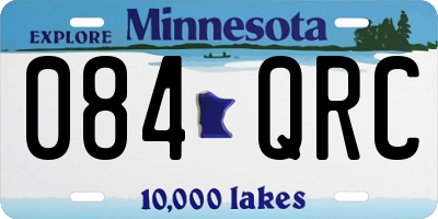 MN license plate 084QRC