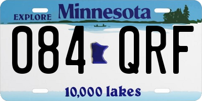 MN license plate 084QRF