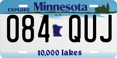 MN license plate 084QUJ