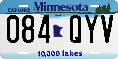 MN license plate 084QYV