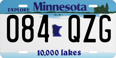 MN license plate 084QZG