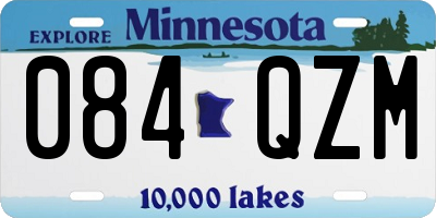 MN license plate 084QZM