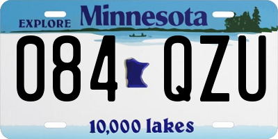 MN license plate 084QZU