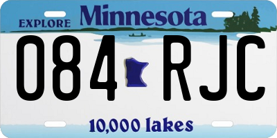 MN license plate 084RJC