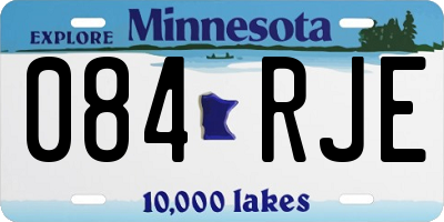 MN license plate 084RJE