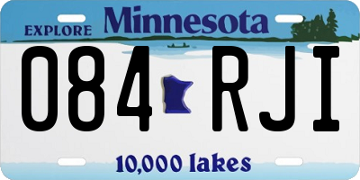 MN license plate 084RJI