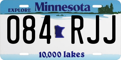 MN license plate 084RJJ
