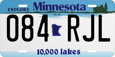 MN license plate 084RJL