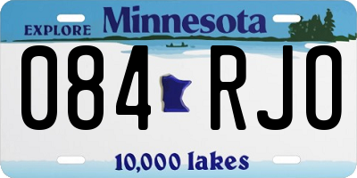 MN license plate 084RJO