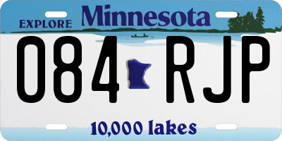MN license plate 084RJP