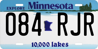 MN license plate 084RJR