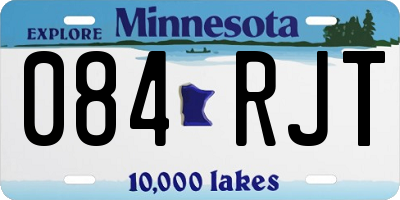 MN license plate 084RJT