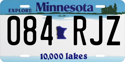 MN license plate 084RJZ