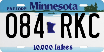 MN license plate 084RKC