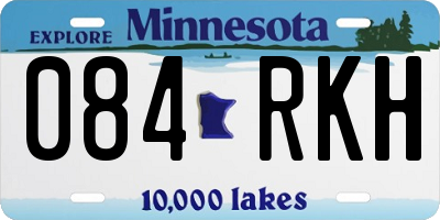 MN license plate 084RKH