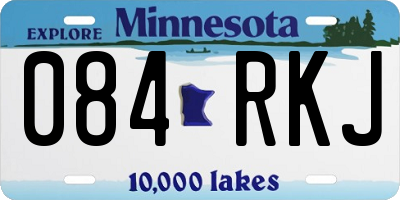 MN license plate 084RKJ