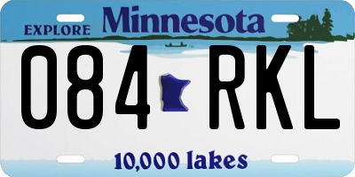 MN license plate 084RKL