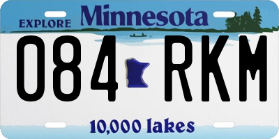 MN license plate 084RKM