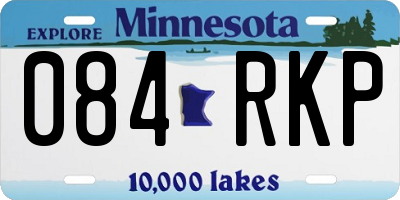 MN license plate 084RKP