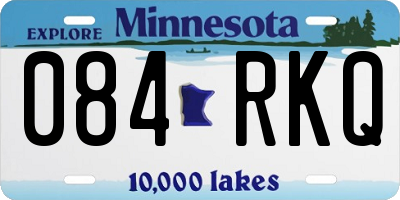 MN license plate 084RKQ