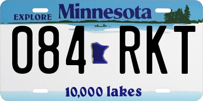 MN license plate 084RKT