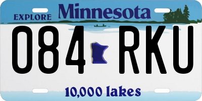 MN license plate 084RKU
