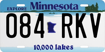 MN license plate 084RKV