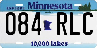 MN license plate 084RLC
