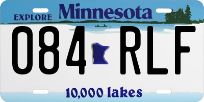 MN license plate 084RLF