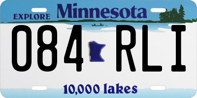 MN license plate 084RLI
