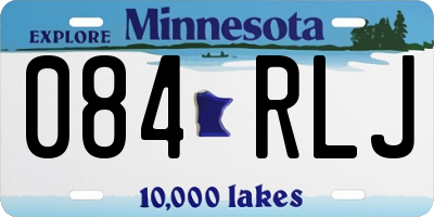 MN license plate 084RLJ
