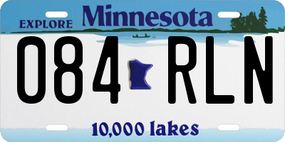 MN license plate 084RLN