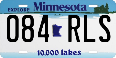 MN license plate 084RLS