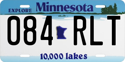 MN license plate 084RLT