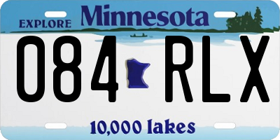 MN license plate 084RLX