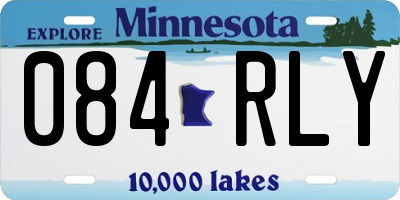 MN license plate 084RLY