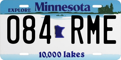 MN license plate 084RME
