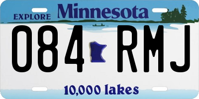 MN license plate 084RMJ