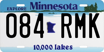 MN license plate 084RMK