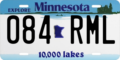 MN license plate 084RML