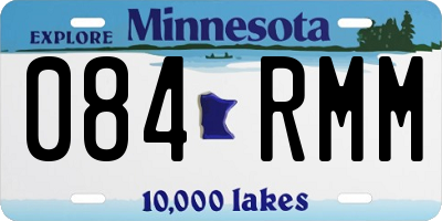 MN license plate 084RMM