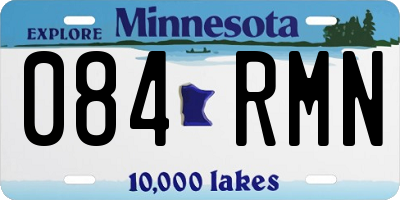 MN license plate 084RMN