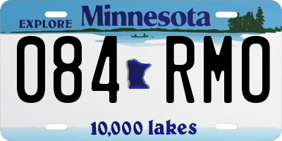 MN license plate 084RMO