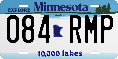 MN license plate 084RMP