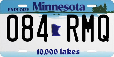 MN license plate 084RMQ